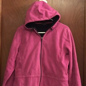 LANDS' END womens hoodie jacket size M 10-12